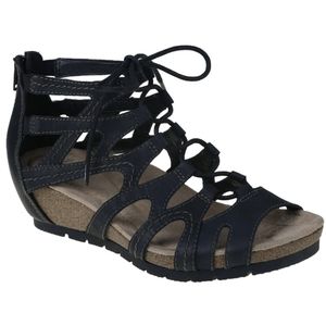 Earth Origins "Kamilla" Wedge, Bootie Sandals, 8.5